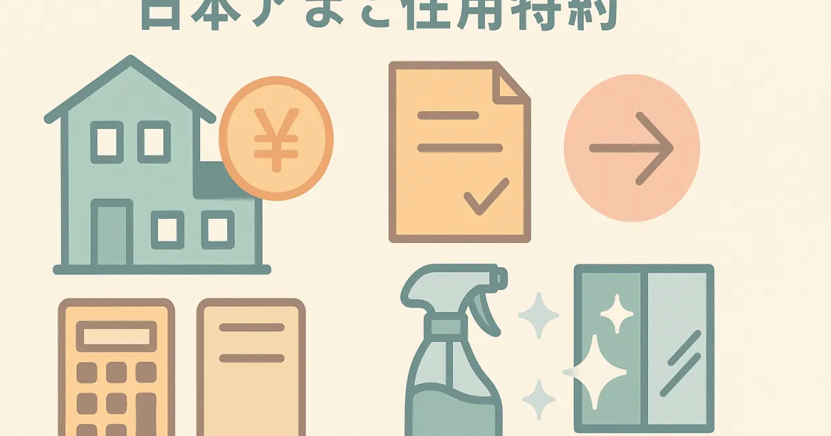 ハウスクリーニング 特約の解説図